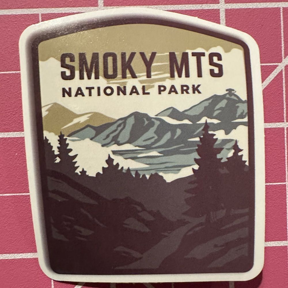 💜13/$13 +Bundle Sticker Sale | Travel Great Smoky Mountains Waterproof Sticker